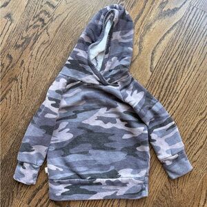 Childhoods Clothing Trademark Raglan Hoodie- Black Camo